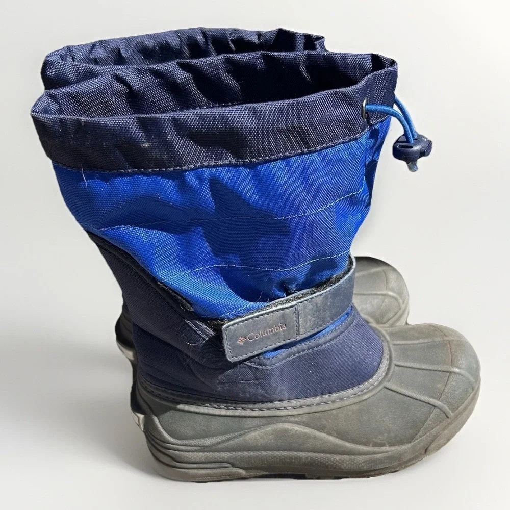Columbia Powderbug Plus II Snow Boot Unisex Waterproof Big Kids Size 2 Insulated